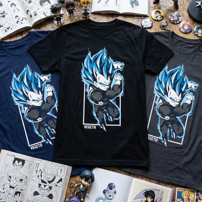 Camiseta Algodon Vegeta Dragon Ball Art