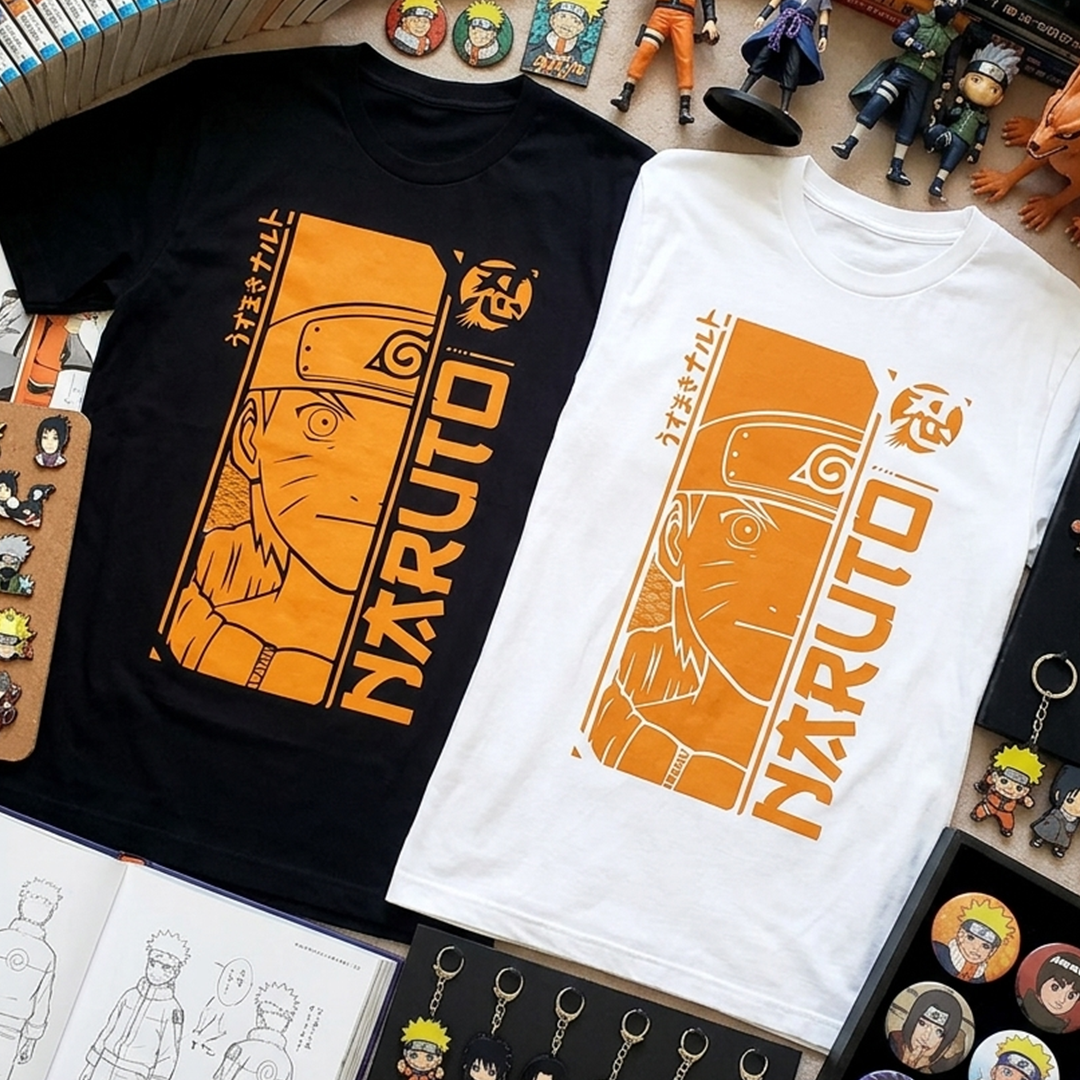 Camiseta Algodon Naruto Face Style