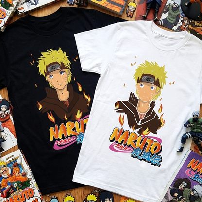Camiseta Algodon Naruto Uzumaki Adolecente Art