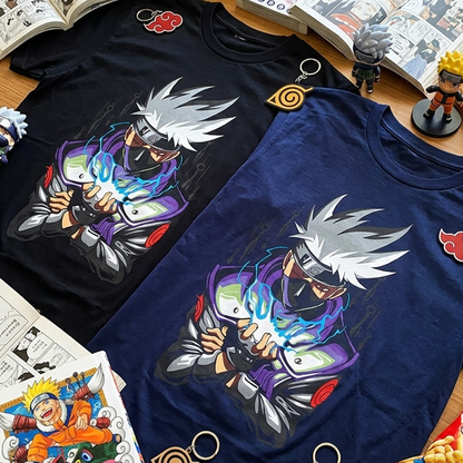 Camiseta Algodon Kakashi Raikiri Art
