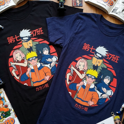 Camiseta Algodon Naruto Equipo 7