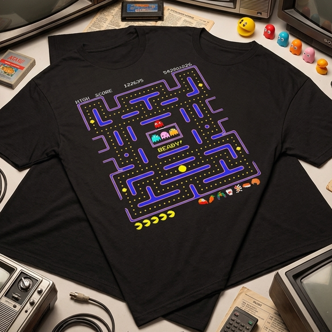 Camiseta Algodon PAC-MAN