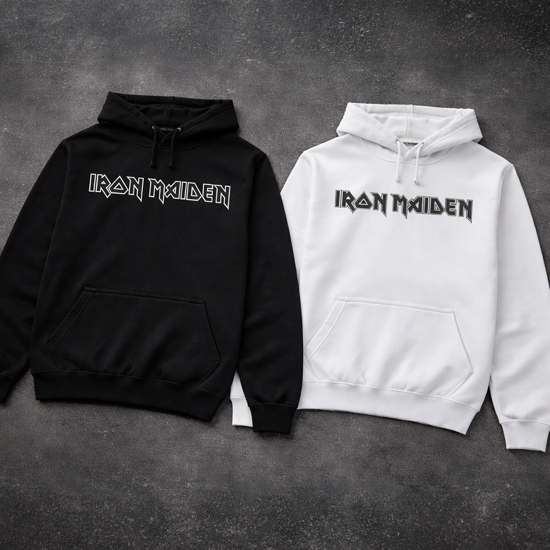 Buzo Capota Iron Maiden Logo Black