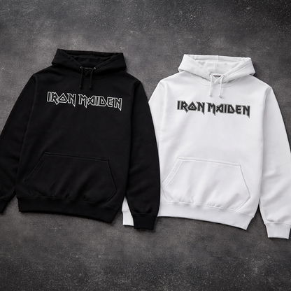 Buzo Capota Iron Maiden Logo Black