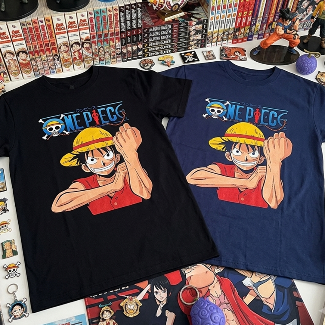 Camiseta Algodon Luffy One Piece Art