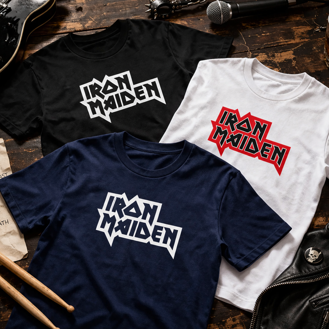 Camiseta Algodon Iron Maiden Logo Art