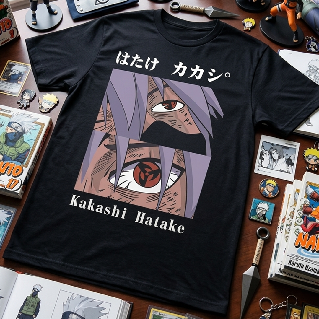 Camiseta Algodon Kakashi Sharingan Poster