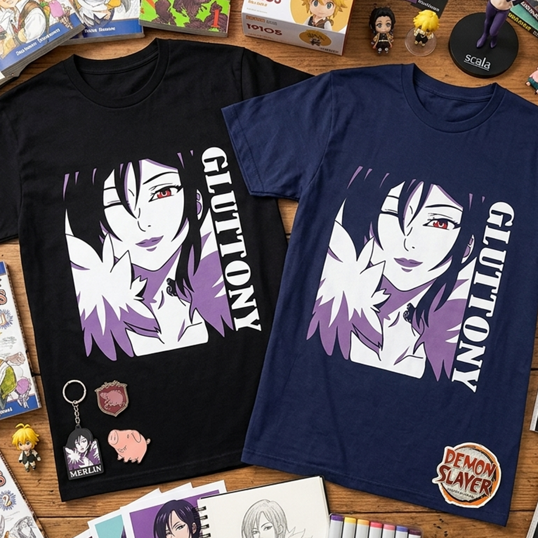 Camiseta Algodon Gluttony Seven Deadly