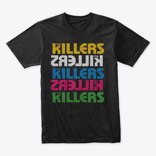 Camiseta Algodon The killers Rock letters