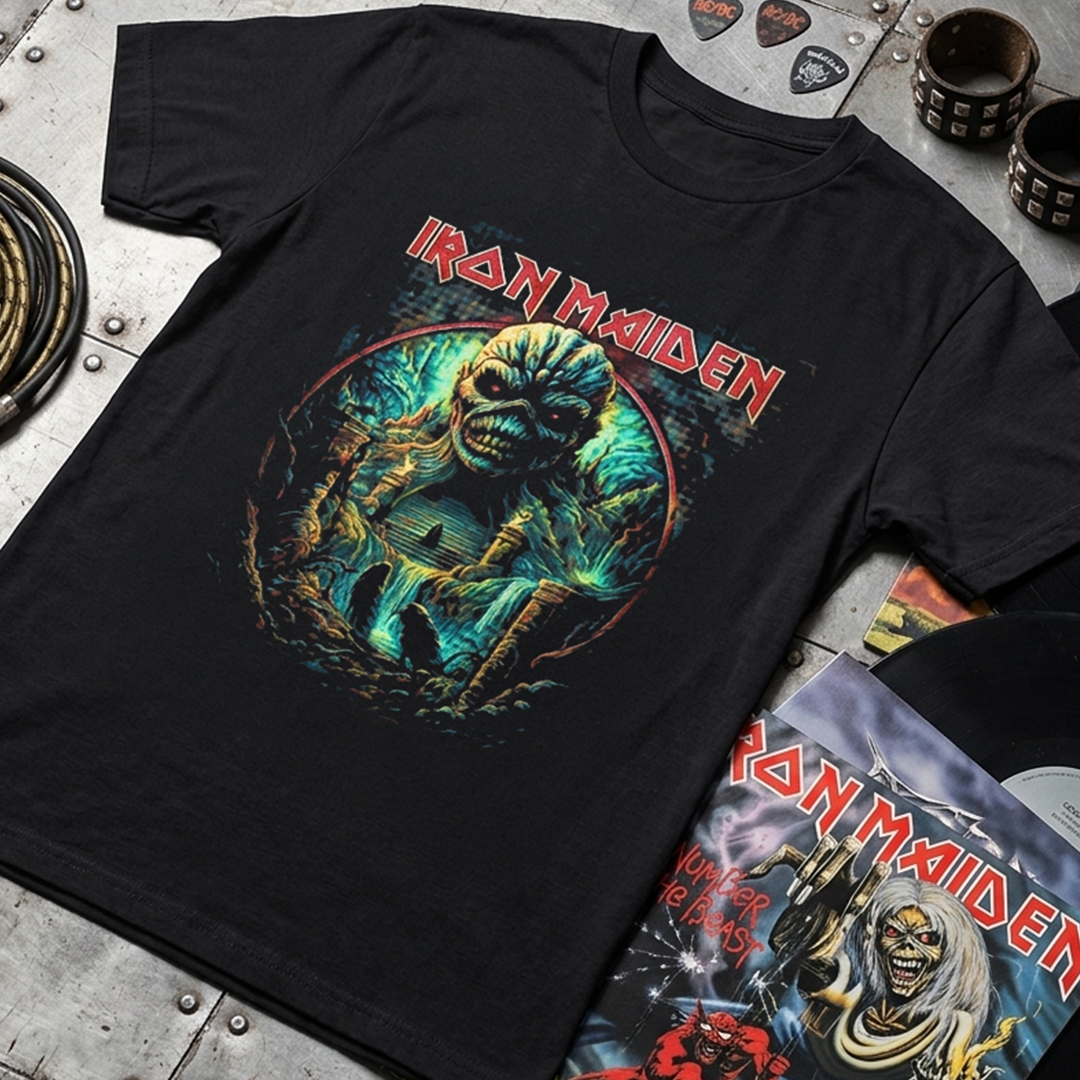 Camiseta Algodon Iron Maiden art