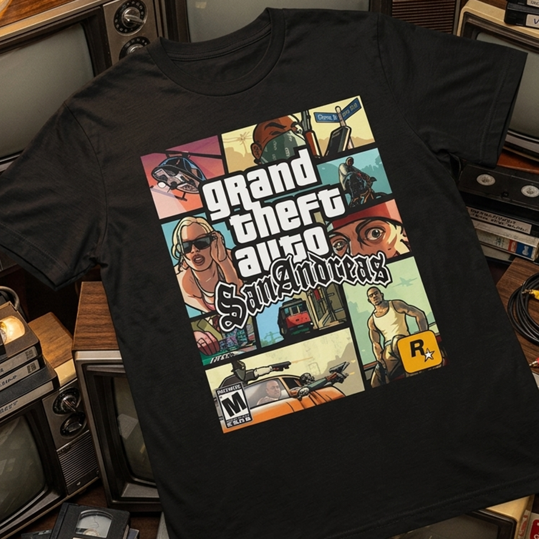 Camiseta Algodon Grand Theft Auto San Andreas