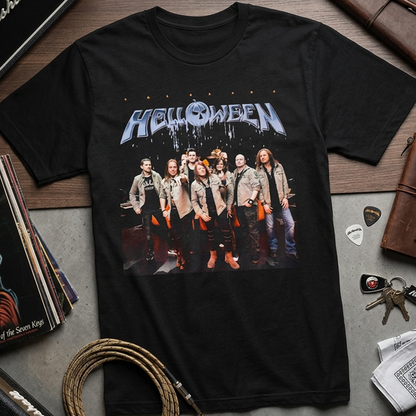 Camiseta Algodon Helloween Band Poster