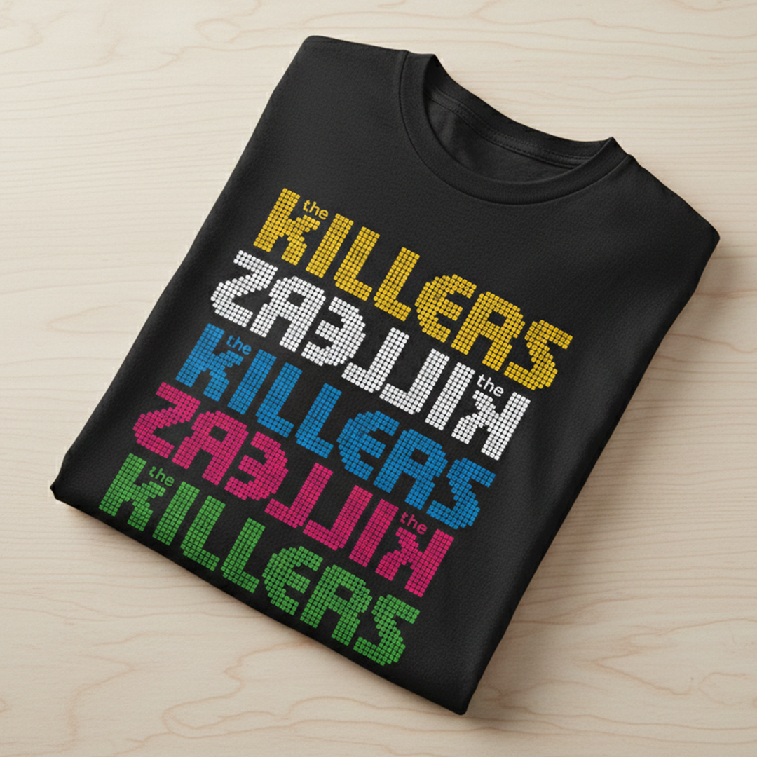 Camiseta Algodon The killers Rock letters