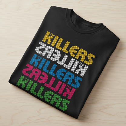 Camiseta Algodon The killers Rock letters