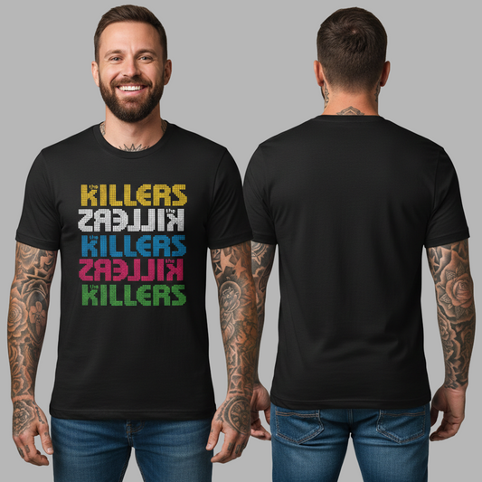 Camiseta Algodon The killers Rock letters