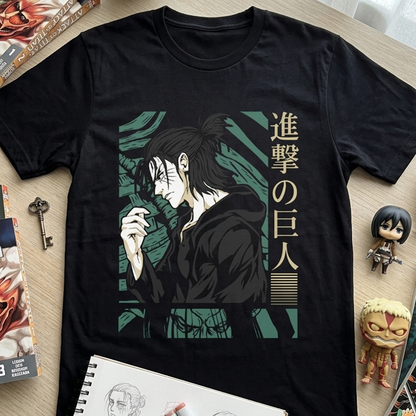 Camiseta Algodon Eren Jeager Poster