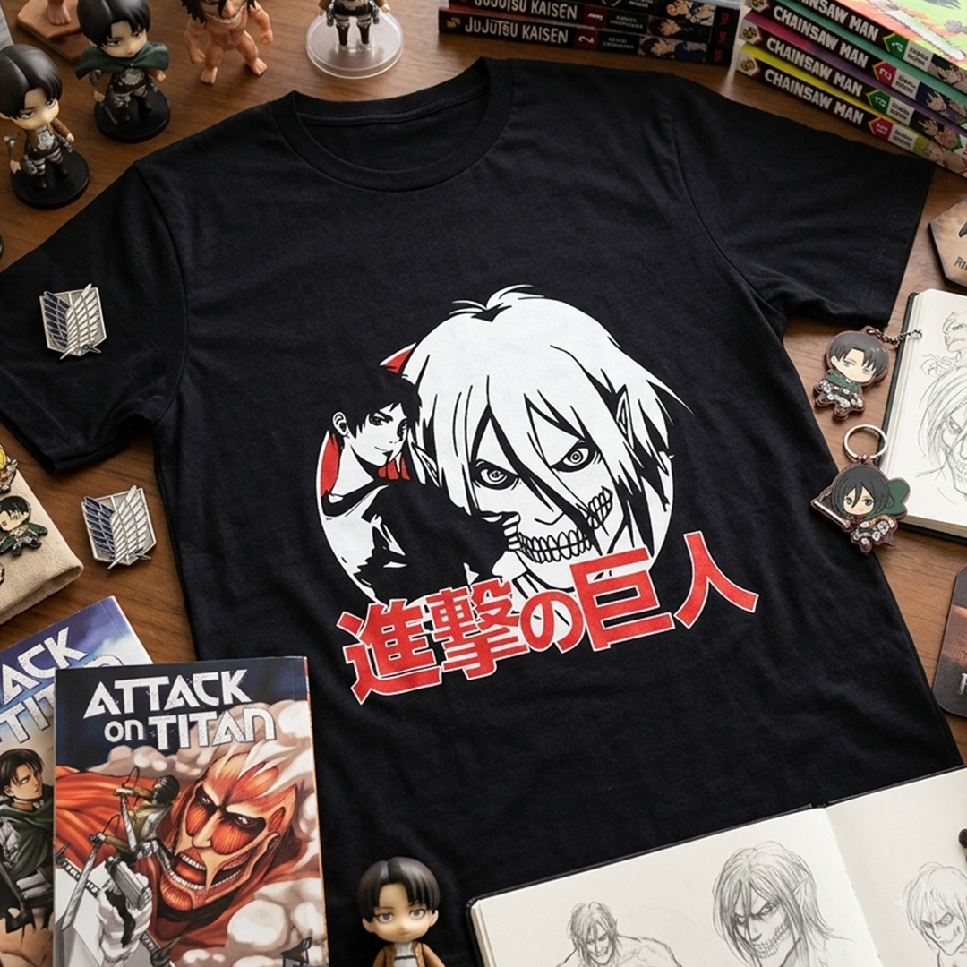 Camiseta Algodon Eren Titan Art