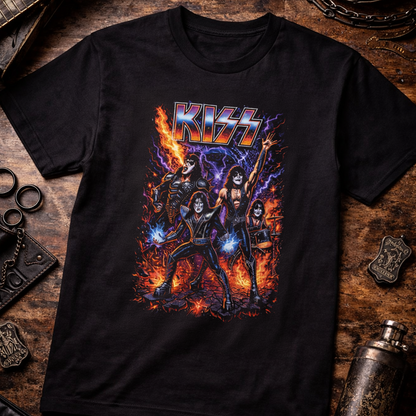 Camiseta Algodon Kiss  Band