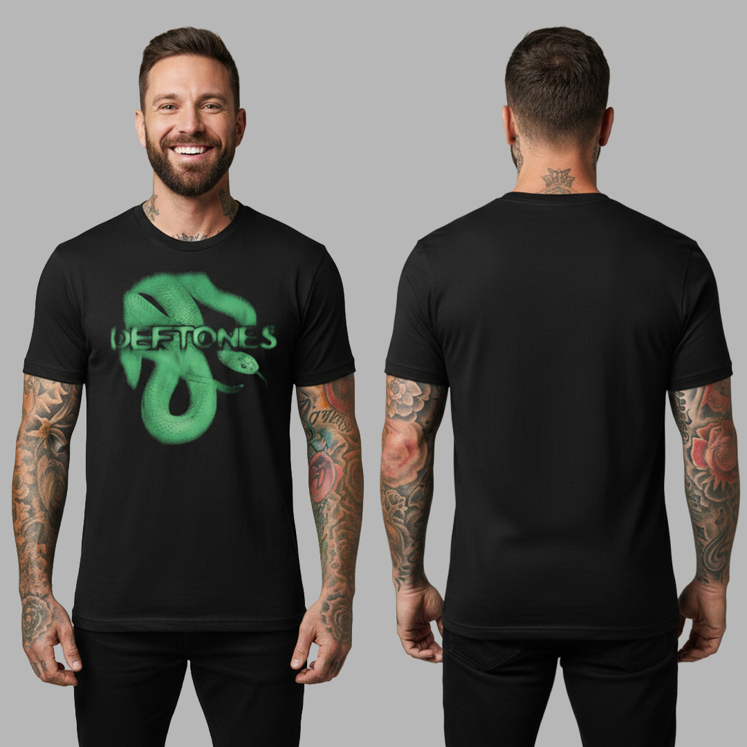 Camiseta Algodón Deftones Serpiente