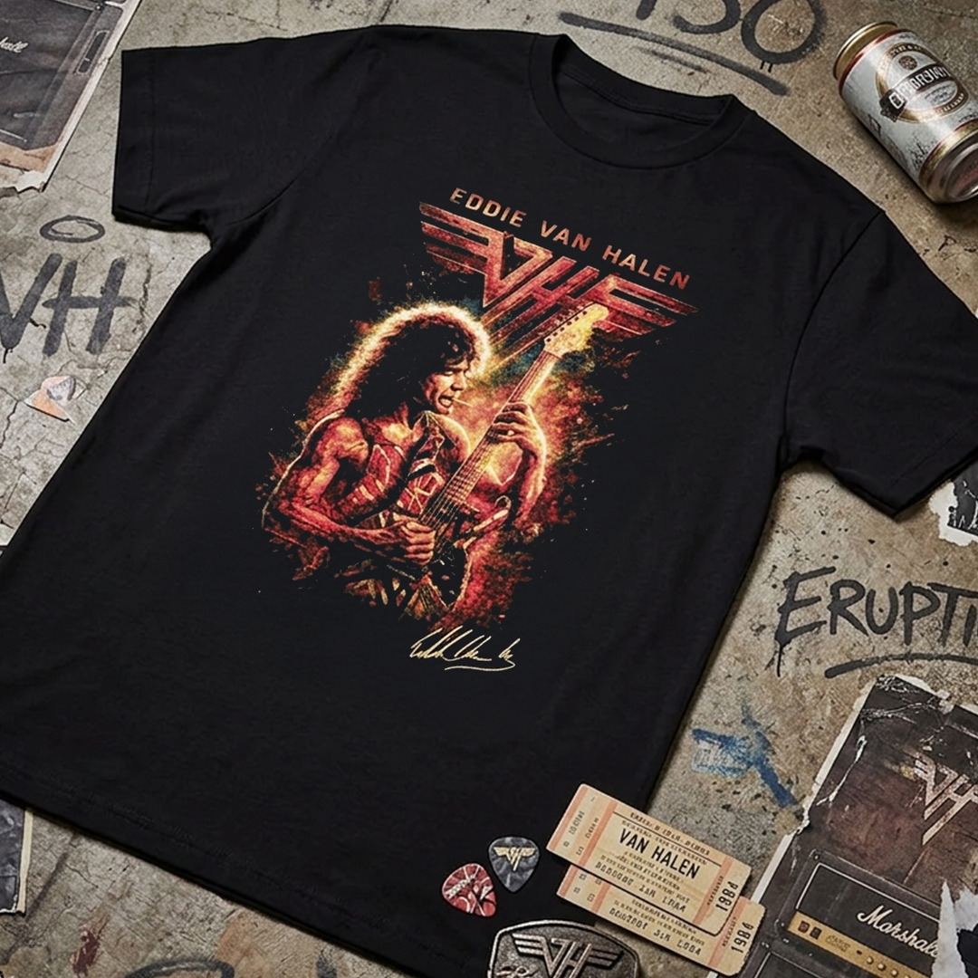 Camiseta Algodon Eddie Van Hallen
