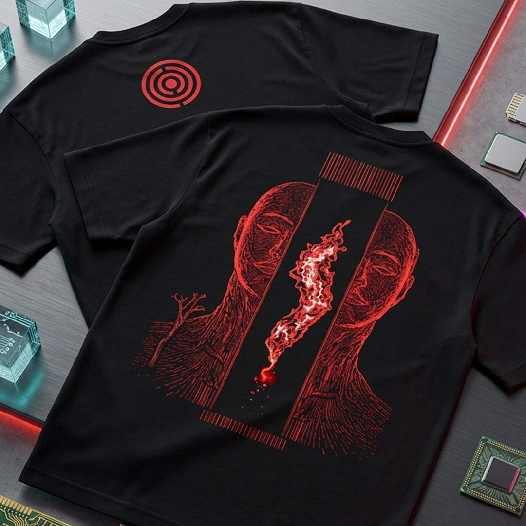 Camiseta Oversize Core Red Art 1