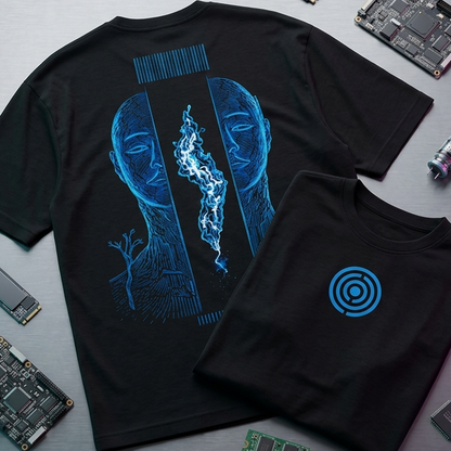 Camiseta Oversize Core Art Azul