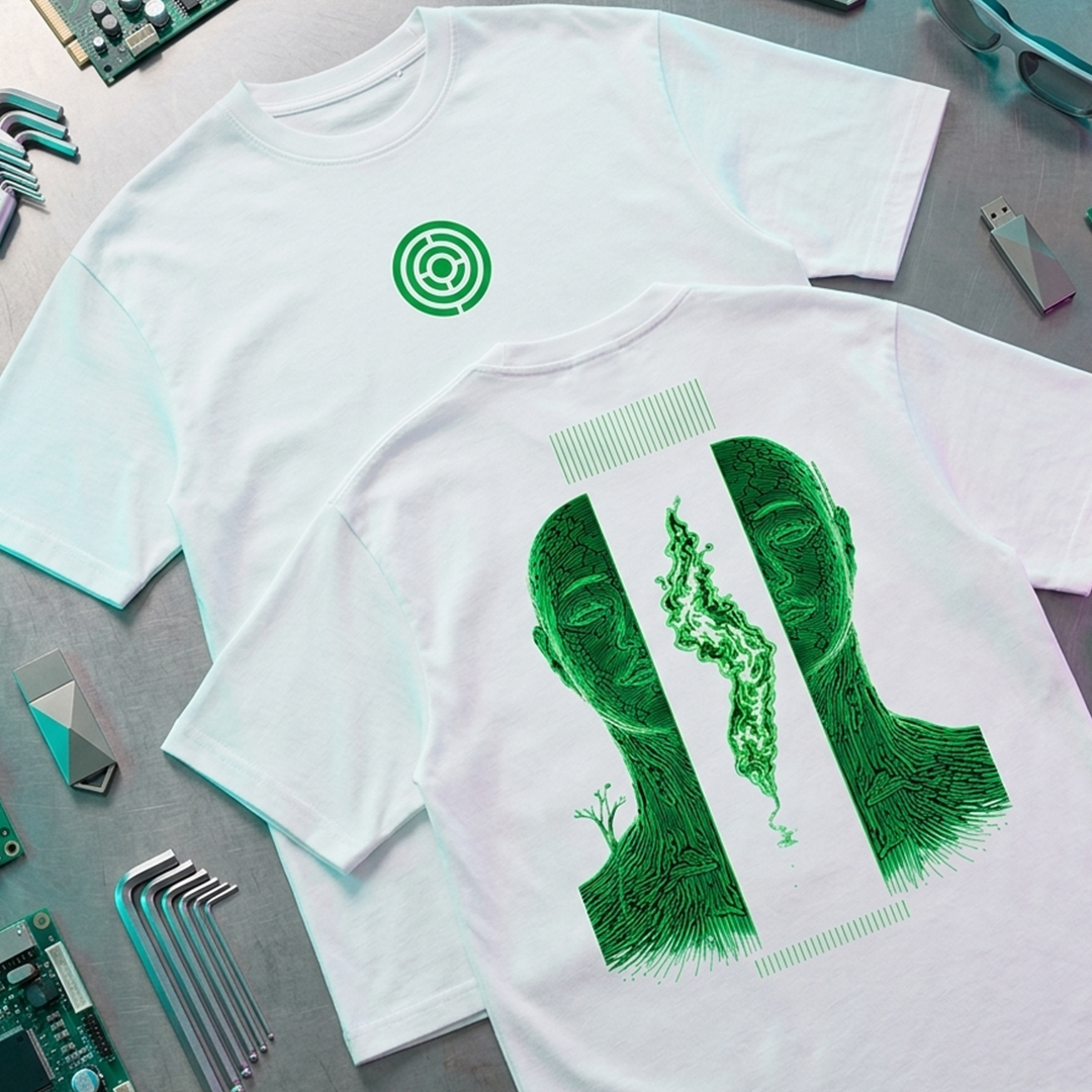 Camiseta Oversize Core Art Verde