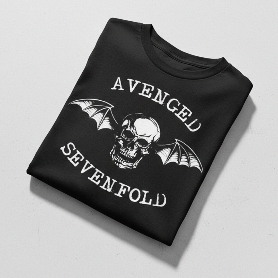 Camiseta Algodon Avenged Sevenfold Logo Clasico