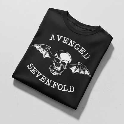 Camiseta Algodon Avenged Sevenfold Logo Clasico