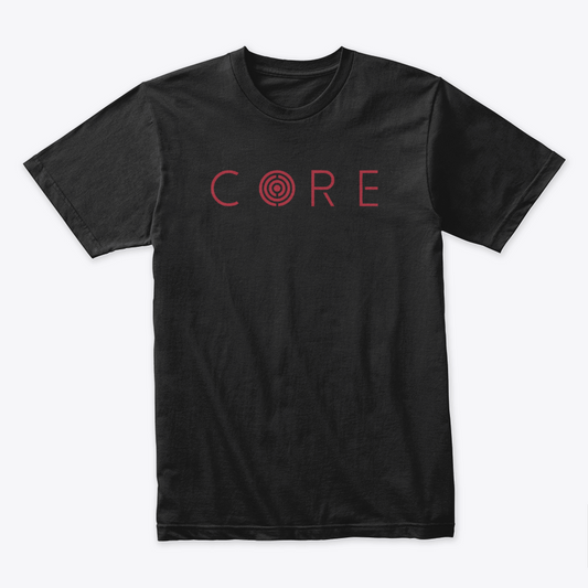 Camiseta Algodón Core Faces Art Rojo