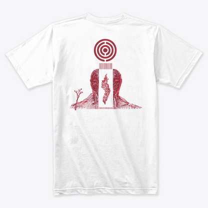 Camiseta Algodón Core Faces Art Rojo