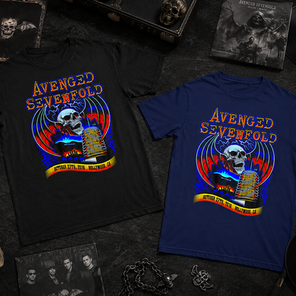 Camiseta Algodon Avenged Sevenfold Hollywood 2016