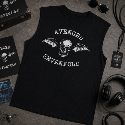 Esqueleto Manga Sisa Avenged Sevenfold Logo Clasico