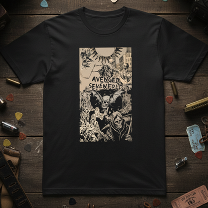 Camiseta Algodon Avenged Sevenfold Poster