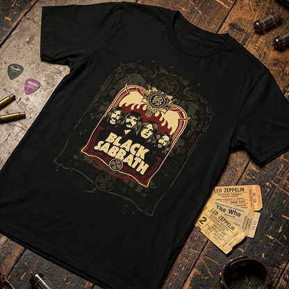 Camiseta Algodon Black Sabbath Poster Faces