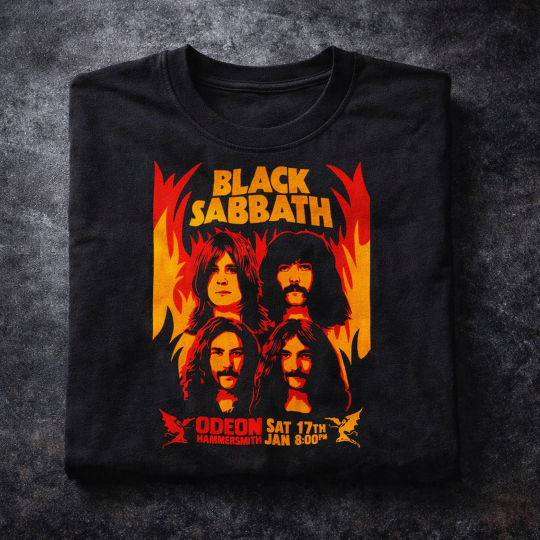 Camiseta Algodon Black Sabbath Odeon