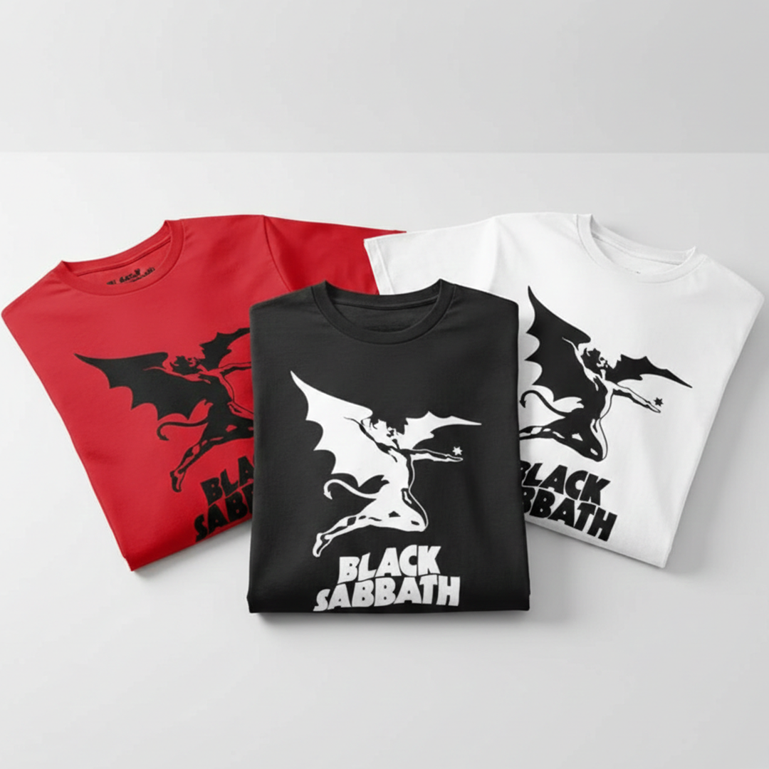 Camiseta Algodón Black Sabbath Band