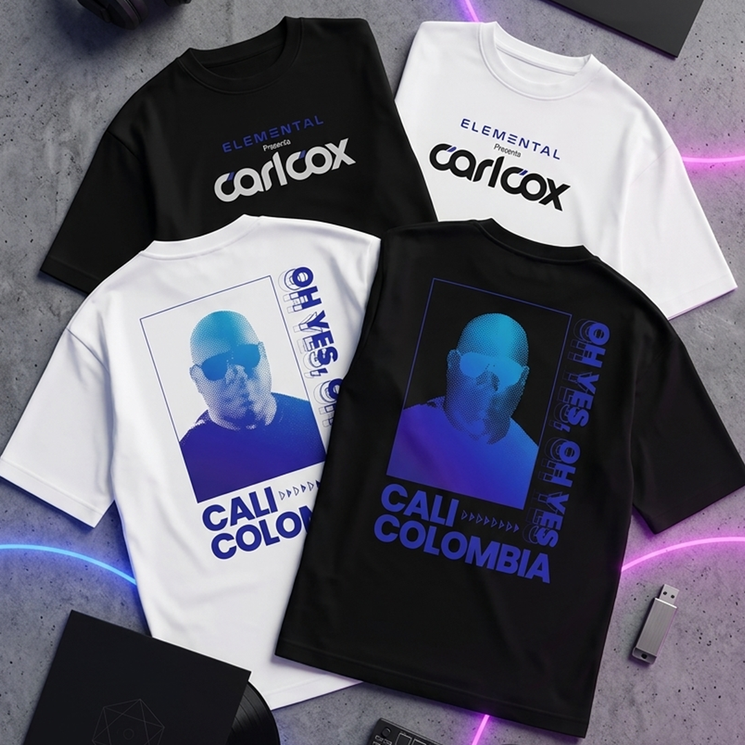 Camiseta Oversize Carl Cox Face 1