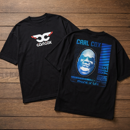 Camiseta Oversize Carl Cox Music Life Blue