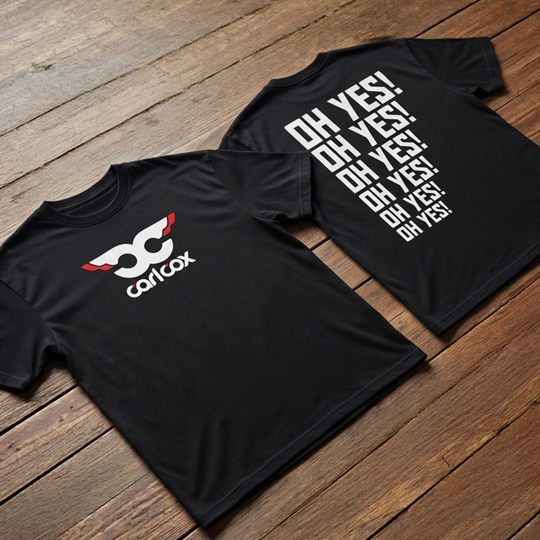Camiseta Oversize Carl Cox Logo Oh yes!