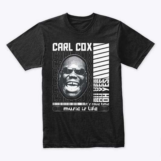 Camiseta Algodón Doble Estampado Carl Cox Art