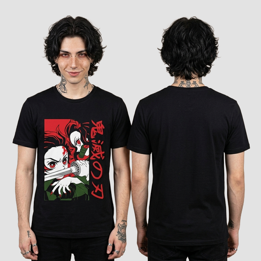Camiseta Algodon Demon Slayer Poster