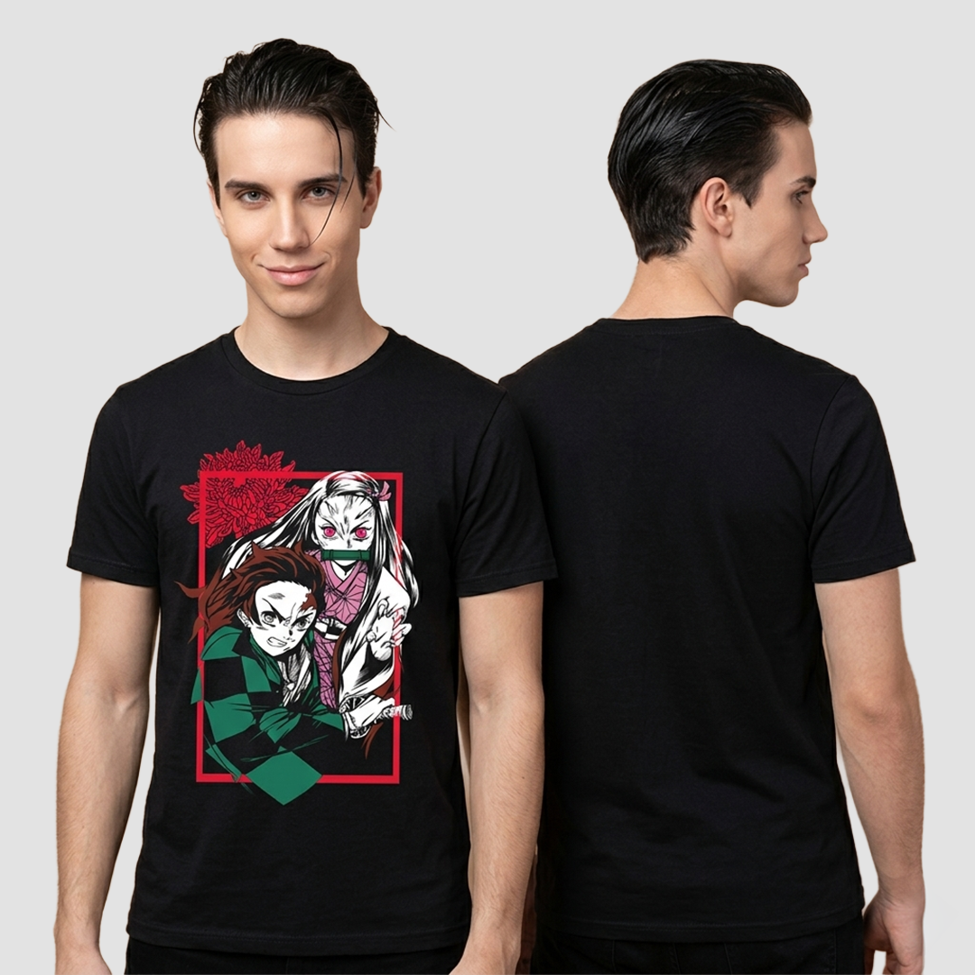 Camiseta Algodon Demon Slayer Bodies Poster