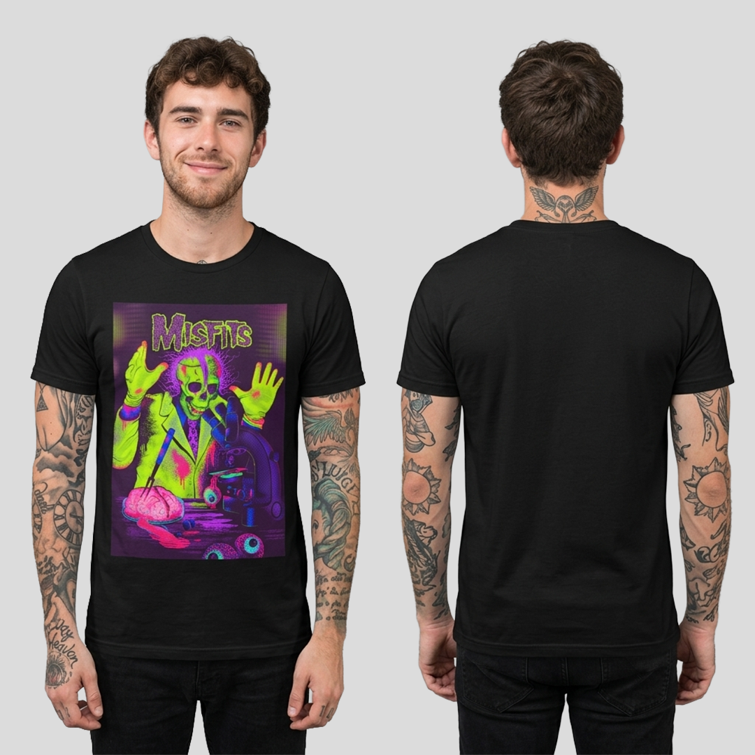 Camiseta Algodon Misfits Colors Poster