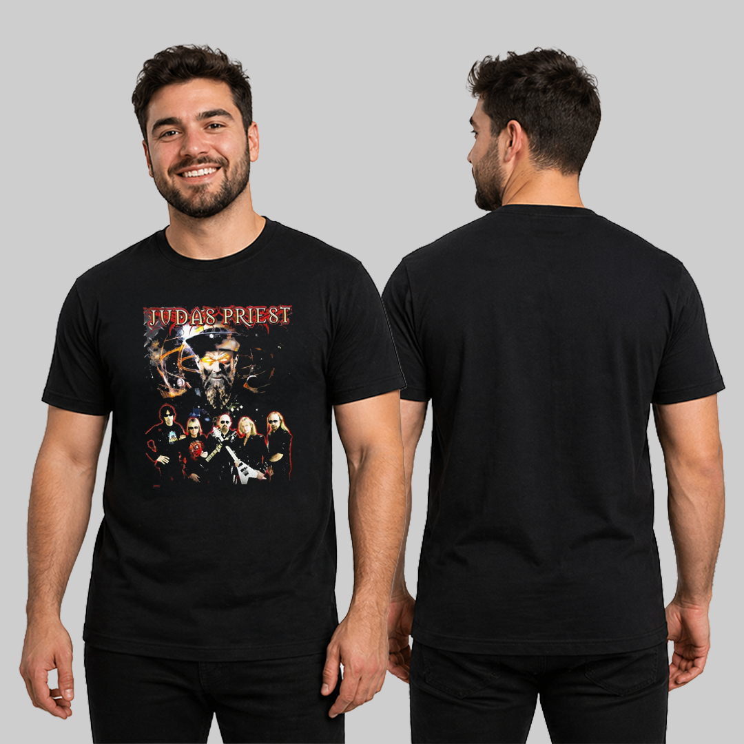 Camiseta Algodon Judas Priest Poster Band