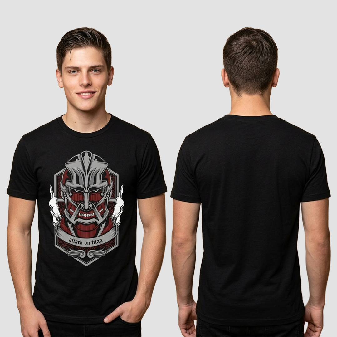 Camiseta Algodon Attack On Titan Escudo