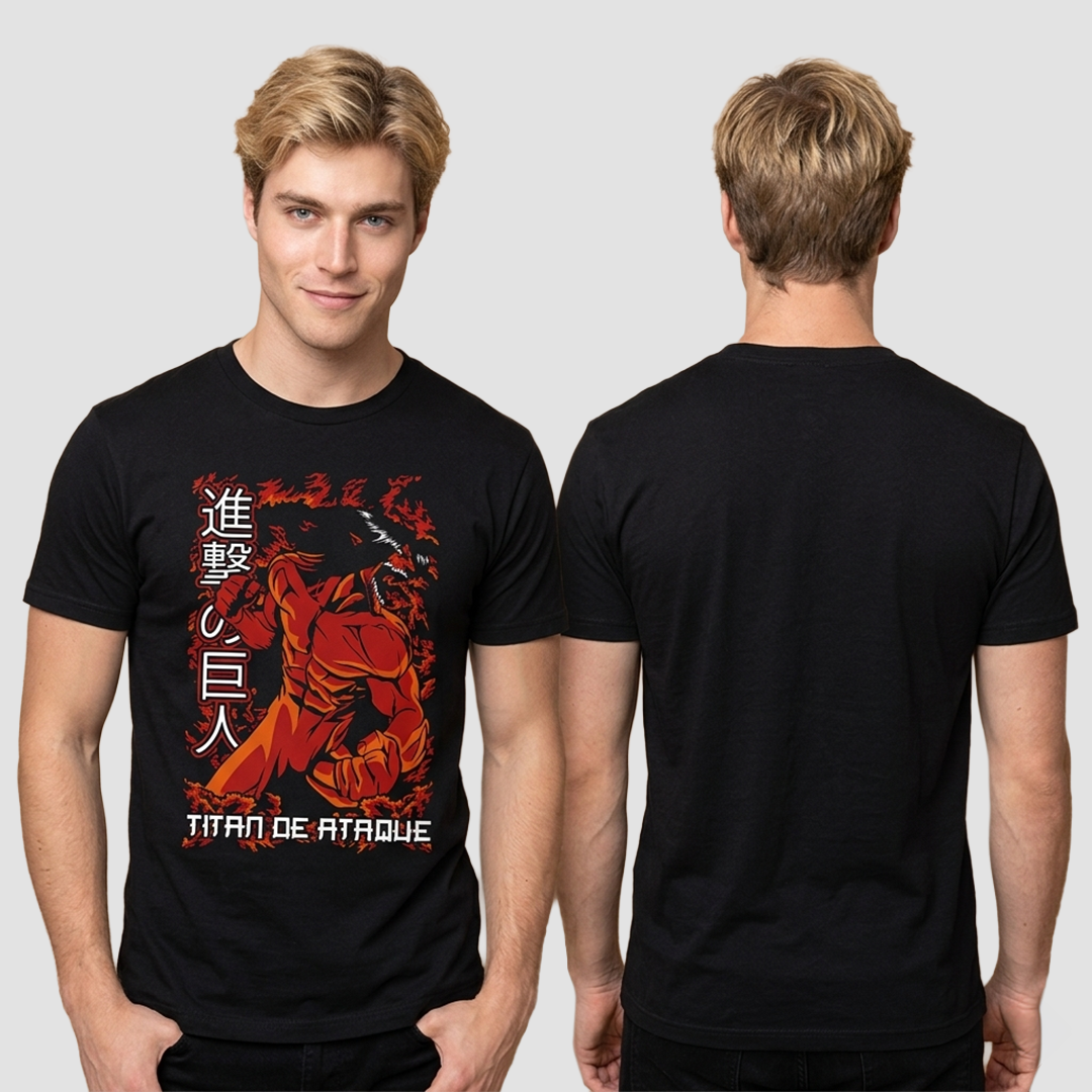 Camiseta Algodon Eren Jeager Monster
