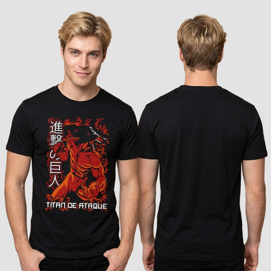Camiseta Algodon Eren Jeager Monster