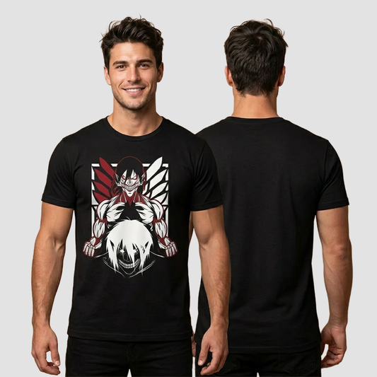 Camiseta Algodon Attack On Titan Eren Jaeger Art