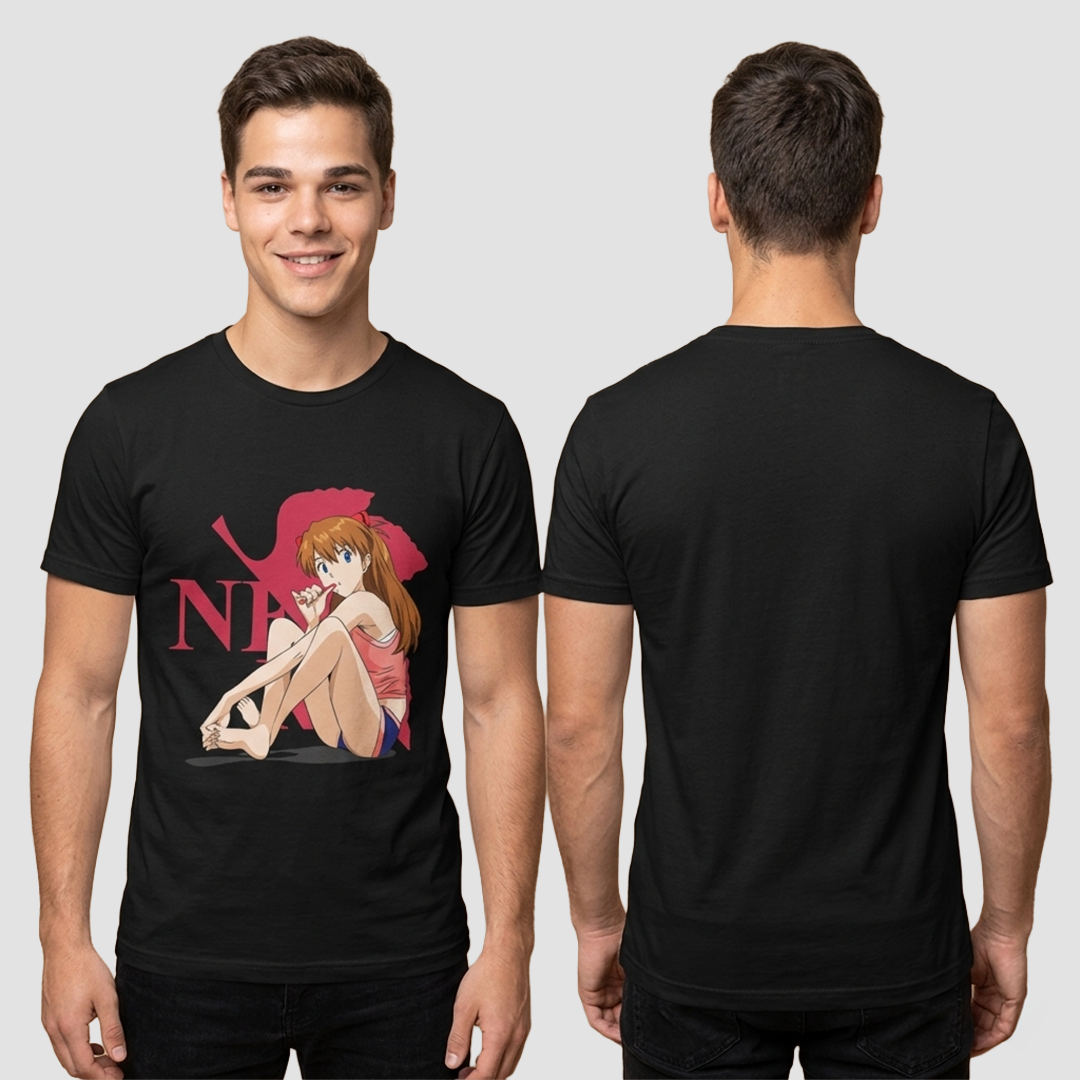 Camiseta Algodon Asuka Evangelion Art